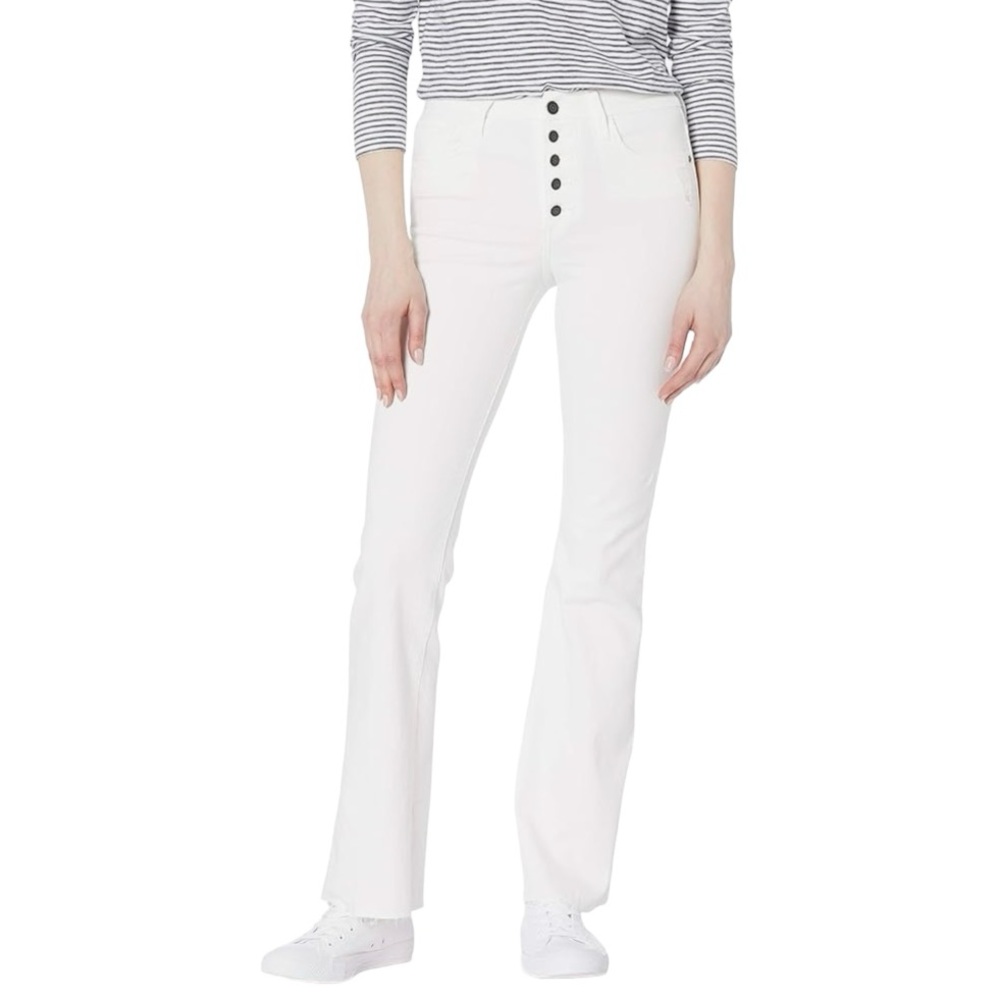Sam Edelman Jeans white  Women's Stiletto High Rise Flare size 4 waist 27”x31”